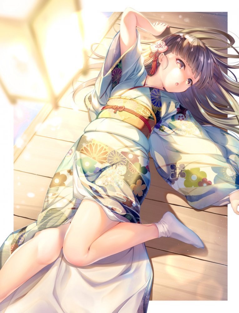 【二次】和服・着物を着ている女の子の画像　その６